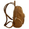 Dollaro leather backpack with multi pockets