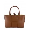 Woven shopping leather bag - BPL3610