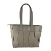 Woven smooth leather shoulder bag - BPL3603