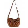 Maxi leather crossbody bag