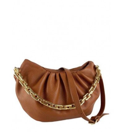 Maxi leather crossbody bag