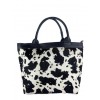 Pony hair leather printed tote BPL9946