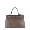 Borsa a mano in pelle stampa coccodrillo BPL9934