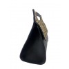 Leather handbag with pony hair flap BPL9932