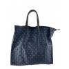 Borsa tote in morbida pelle con borchie incise BPL9923