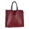 Borsa tote in morbida pelle con borchie incise BPL9923