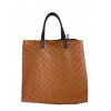 Borsa tote in morbida pelle con borchie incise BPL9923