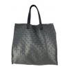 Soft leather tote bag with engraved studs BPL9923