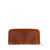 Leather wallet with silver studs PT001