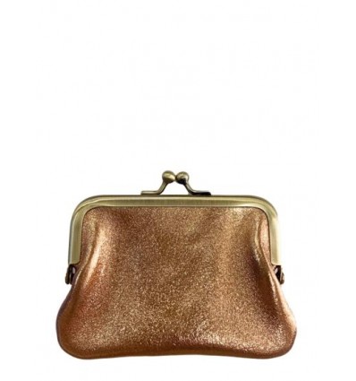 Metallic laminated leather coin purse PTC158