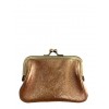 Metallic laminated leather coin purse PTC158