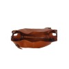 Hammered leather shoulder bag BPL3618