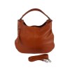 Hammered leather shoulder bag BPL3618