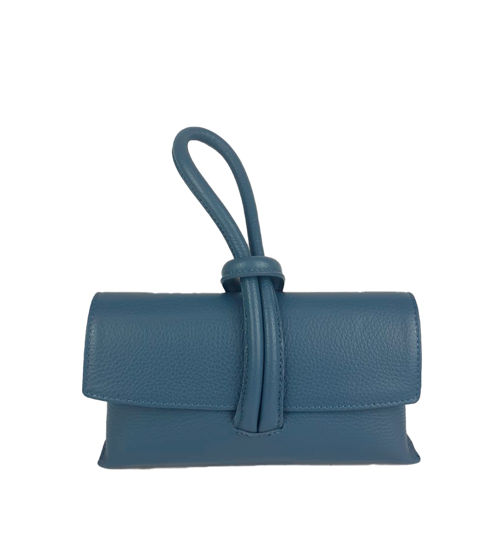 Clutch with top handle strap