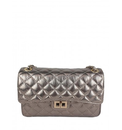 Big leather clutch with stitching BPL3612