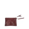Leather clutch with inlay work BPL3613