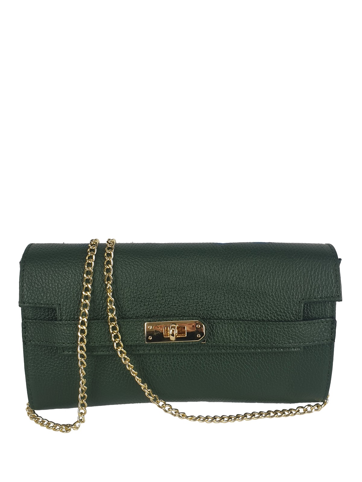 Pochette in pelle dollaro con chiusura a girello BPL3621