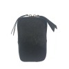 Leather and pony hair purse with shoulder strap PT8006