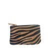 Pony hair purse with animal pattern and key chain PT8003