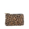 Pony hair purse with animal pattern and key chain PT8003