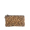 Pony hair purse with animal pattern and leather wristband PT8004