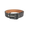 Leather belt with metallic buckle CT004