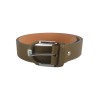 Leather belt with metallic buckle CT004