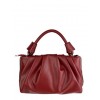 Gathered leather handbag BPL9895