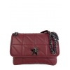 Leather shoulder bag with star buckle BPL3623