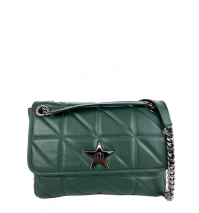 Leather shoulder bag with star buckle BPL3623