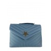 Quilted leather shoulder bag with star BPL3626