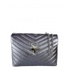 Quilted leather shoulder bag with star BPL3626